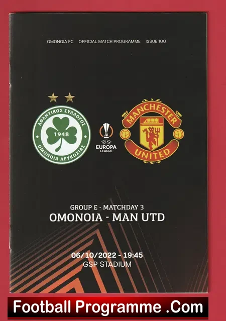 Omonia Nicosia v Manchester United 2022 - Cyprus