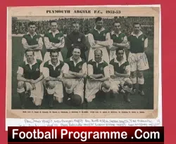 Plymouth Argyle Football Club Autograph Multi Signed 1952 1953