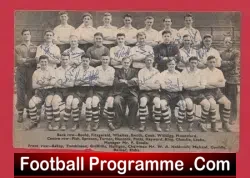 Port Vale Football Club Multi Autographed Signed 1953 - 1954 - football programme