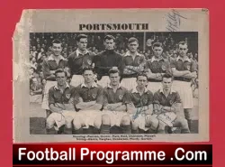 Portsmouth FC 1953 - 1954 - Multi Signed Autographed Picture - football memorabilia