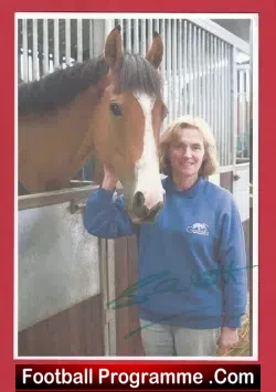 Susan Corbett Horse Racing SIGNED Photo + Comps Slip - sports memorabilia