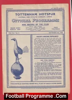 Tottenham Hotspur v Chesterfield 1948 – 1940’s