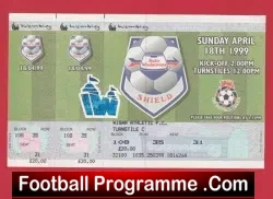 Wigan Athletic v Millwall 1999 – League Cup Trophy Final Ticket Wembley