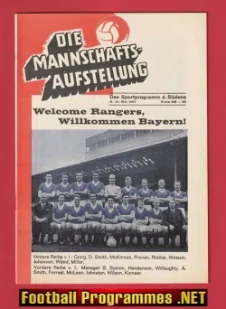 Bayern Munich v Glasgow Rangers 1967 – Germany German Cup Final