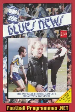 Birmingham City Football Club Official Promotion Souvenir 1992