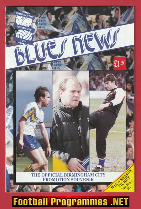 Birmingham City Football Club Official Promotion Souvenir 1992
