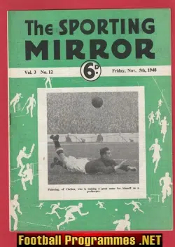 Sporting Mirror Football Soccer Magazine 1948 - November