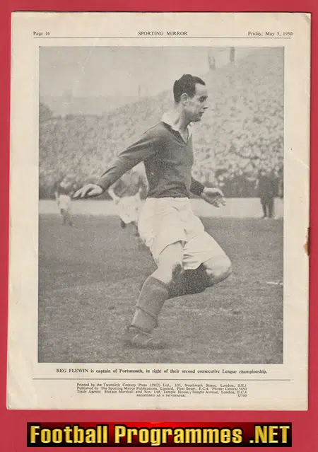 Sporting Mirror Football Soccer Magazine 1950 - May