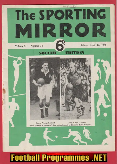 Sporting Mirror Football Soccer Magazine 1950 - April