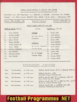 Crystal Palace v Rastus QA 1966 – Surrey Youth Cup