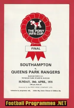 Sothampton Ladies v QPR 1978 - Womens Pony Cup Final Match Slough