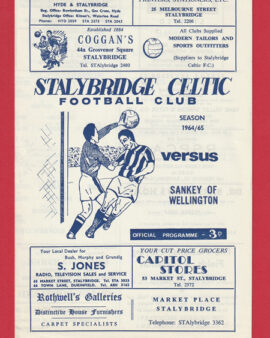Stalybridge Celtic v Sankey Wellington 1964