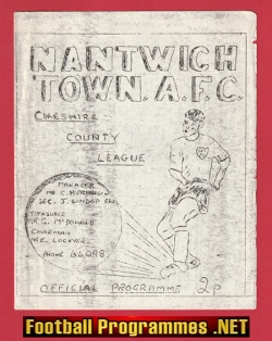 Nantwich Town v Altrincham 1973 – FA Cup – Cheshire County
