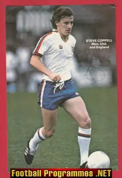 Manchester United Steve Coppell Autograph Signed Picture Man Utd