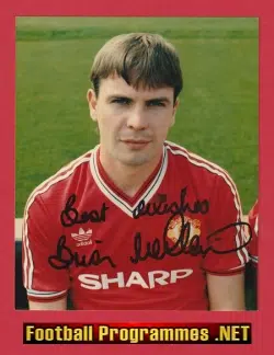 Manchester United Brian McClair Autograph Signed Picture Man Utd