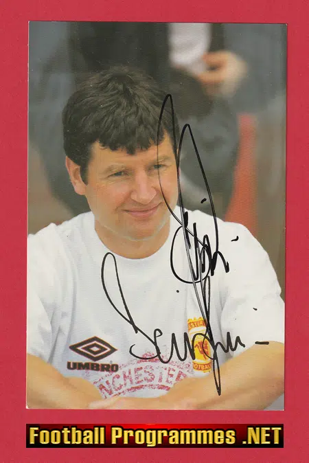 Manchester United Denis Irwin Autograph Signed Picture Man Utd