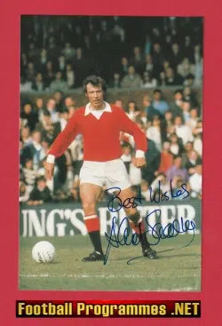 Manchester United David Sadler Autograph Signed Picture Man Utd