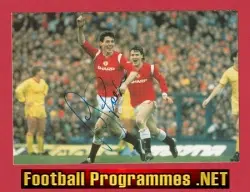 Manchester United Frank Stapleton Autograph Signed Picture Man Utd