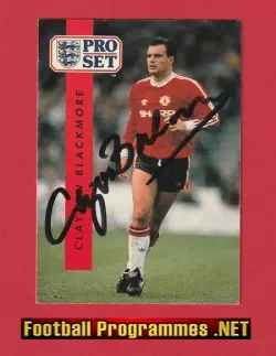Manchester United Clayton Blackmore Autographed Signed Pro Set Card Man Utd