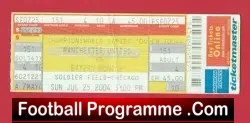 Bayern Munich v Manchester United 2004 - Ticket Chicago America - football memorabilia