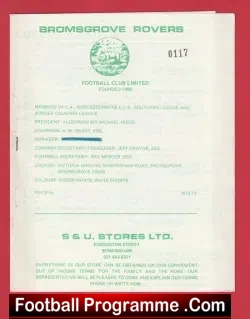 Bromsgrove Rovers v Tamworth 1973
