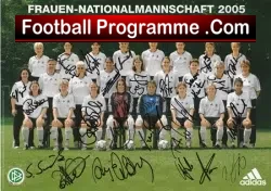 Germany Womens Football Team Multi Signed Autographed Picture 2005 - football memorabilia