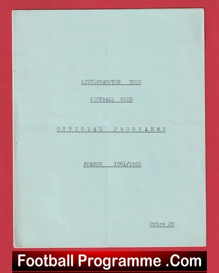 Littlehampton Town v Bexhill Town Athletic 1961 – Sussex League