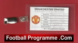 Manchester United Permit To Work Badge Lanyard 2004
