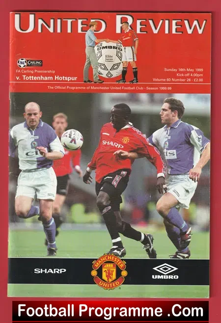 Manchester United v Tottenham 1999 – League Decider Treble – 7