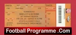 Roma v Manchester United 2014 - VIP Training Session Denver - football memorabilia