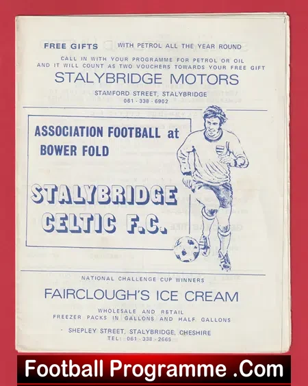 Stalybridge Celtic v Chorley 1976 - 1970's