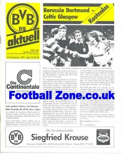 Borussia Dortmund v Glasgow Celtic 1987