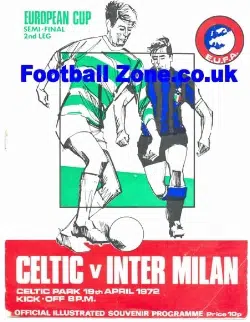 Glasgow Celtic v Inter Milan 1972