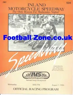 International Speedway Programme 1985
