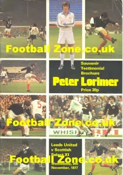 Peter Lorimer Testimonial Benefit Match Leeds United 1977