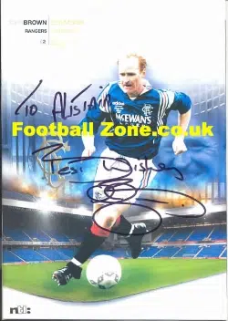 John Brown Benefit Testimonial Glasgow Rangers 2001 - Signed