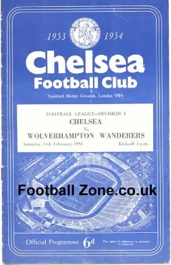 Chelsea v Wolves 1954 - to clear