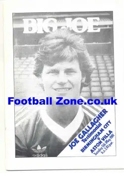 Joe Gallagher Benefit Match Testimonial Birmingham City 1981