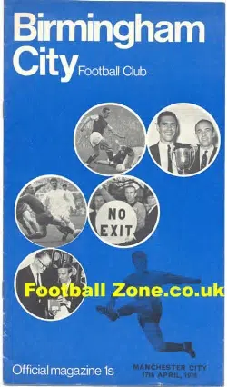 Ron Wylie Testimonial Benefit Match Birmingham City 1970