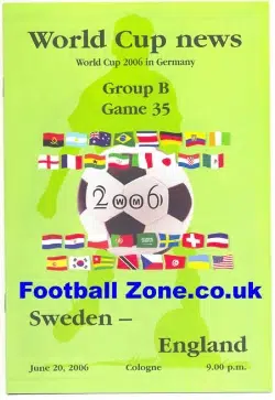 England v Sweden 2006