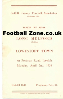 Long Melford v Lowestoft Town 1956 – Cup Final