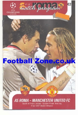 AS Roma v Manchester United 2007 – Official Programme