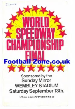 World Speedway Championship World Final 1969