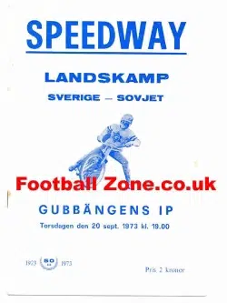 Overseas Speedway Programme 1973