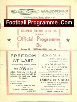 Aldershot v International Managers 1954 – Matthews