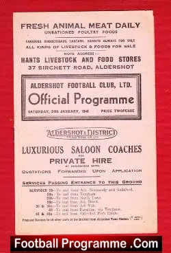 Aldershot v Reading 1948
