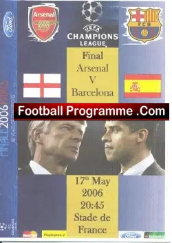 Arsenal v Barcelona 2006 – Champions League Final Pirate 1