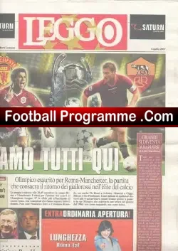 AS Roma v Manchester United 2007 – Leggo Paper Issue
