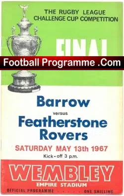Barrow Rugby v Featherstone Rovers 1967 – League Cup Final