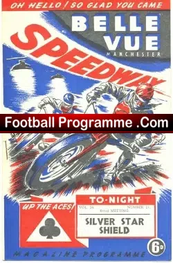 Belle Vue Aces Speedway 1953 Silver Star Shield